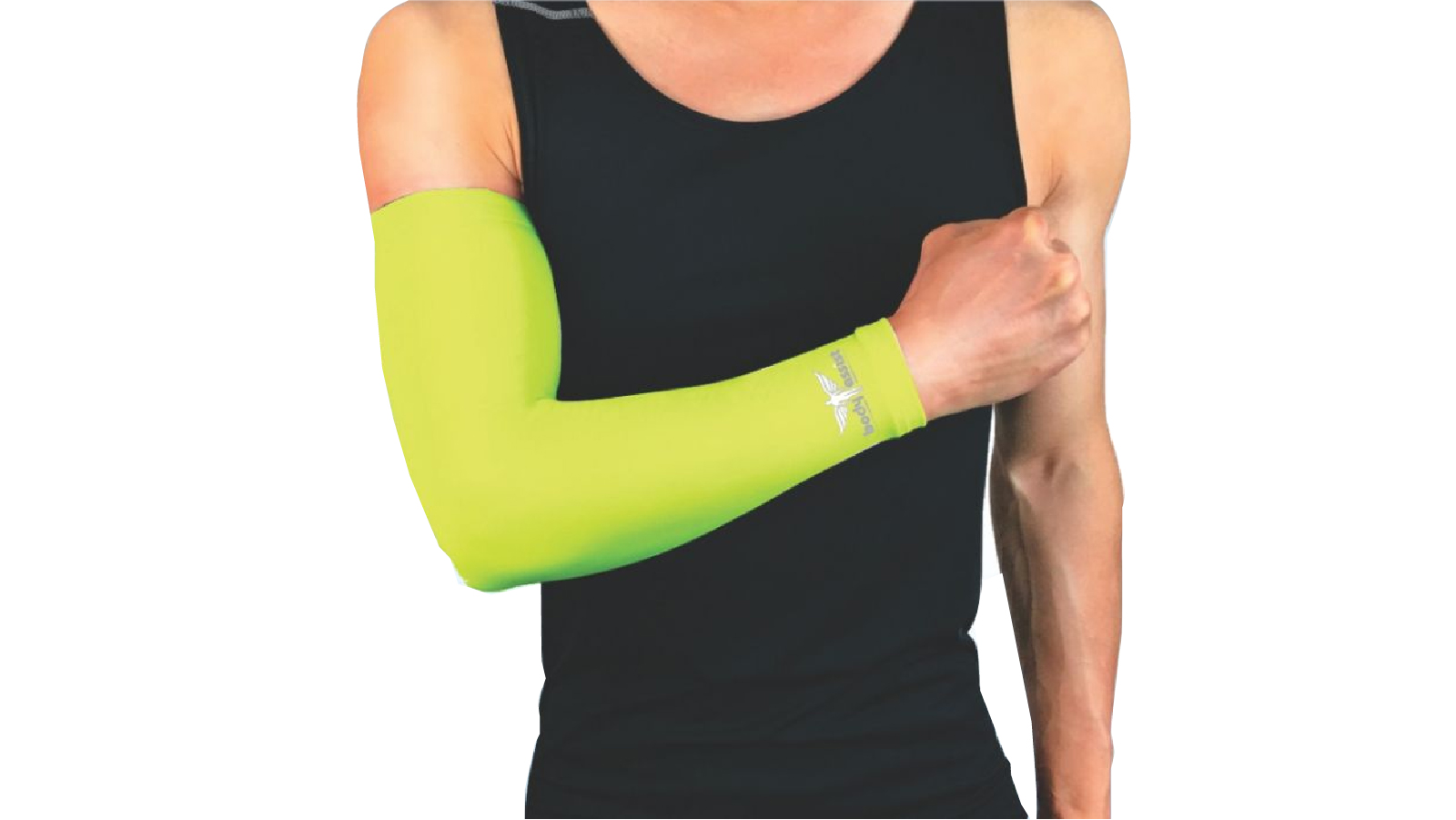 Bodyassist 2 Pack of Lime Compression Arm Sleeve - Small