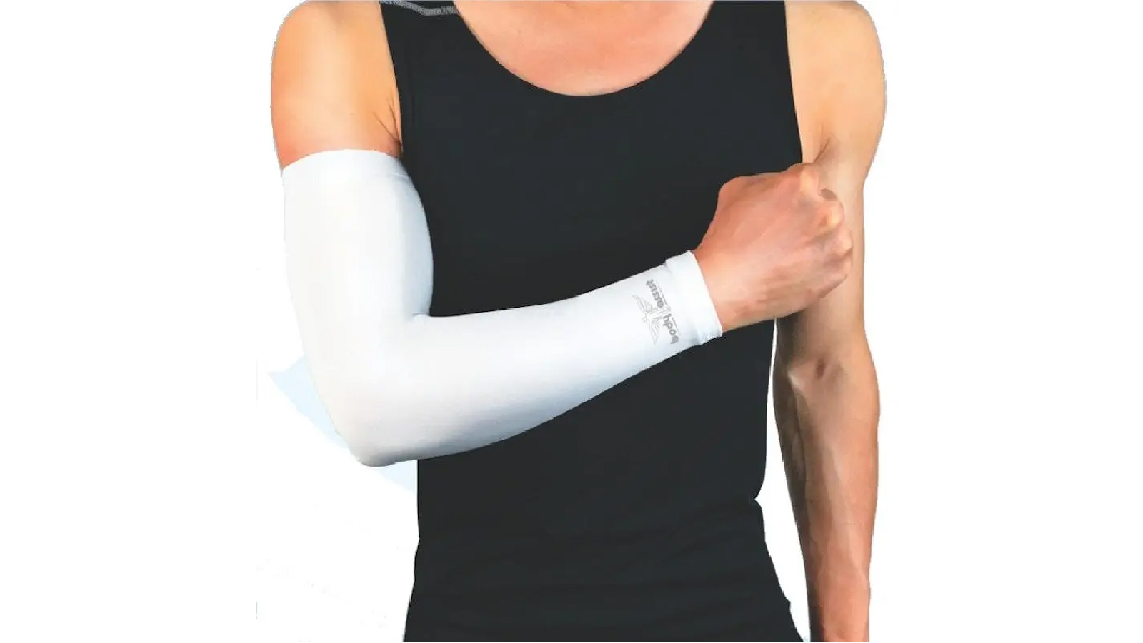 Bodyassist 2 Pack of White Compression Arm Sleeve White - Small