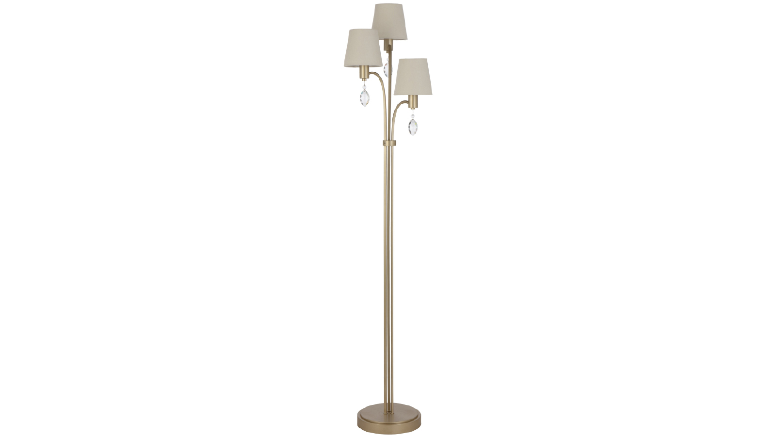 Pretty & Practical Cologne Glam Antique Silver Crystal Floor Lamp for Luxe Living Spaces
