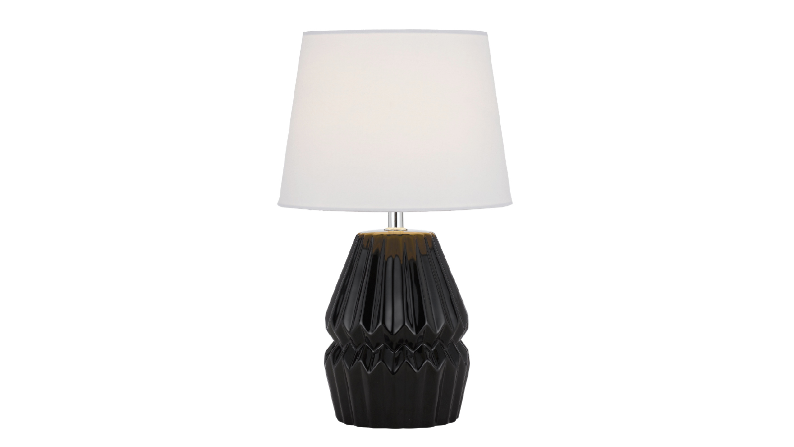 Pretty & Practical Norastone Black and White Ceramic Accent Lamp for Modern Home Decor