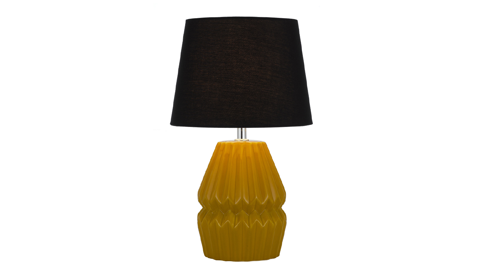 Pretty & Practical Bellalux Butterscotch and Black Ceramic Table Lamp for Contemporary Interiors