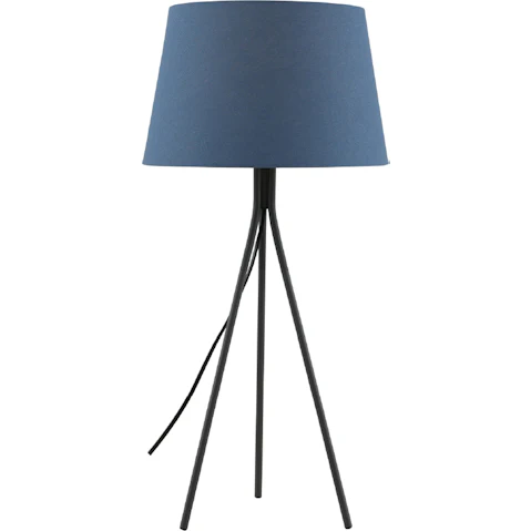 Pretty & Practical Brindisi Blue and Dark Grey Accent Lamp for Stylish Living Room Lighting