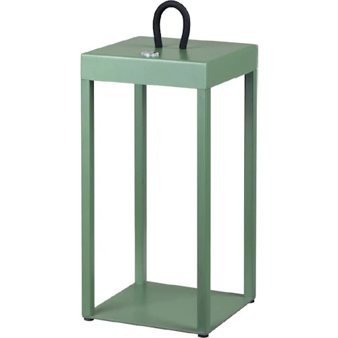 Pretty & Practical Cantoform Green Rechargeable Table Lamp, Portable LED with USB Charging