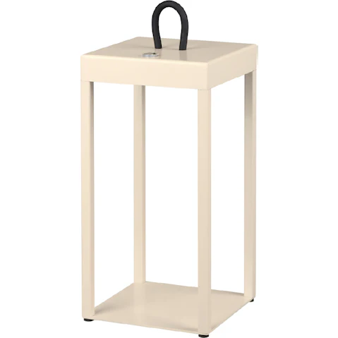Pretty & Practical Lumomark Beige Rechargeable Table Lamp, USB Charge and LED Warm Glow