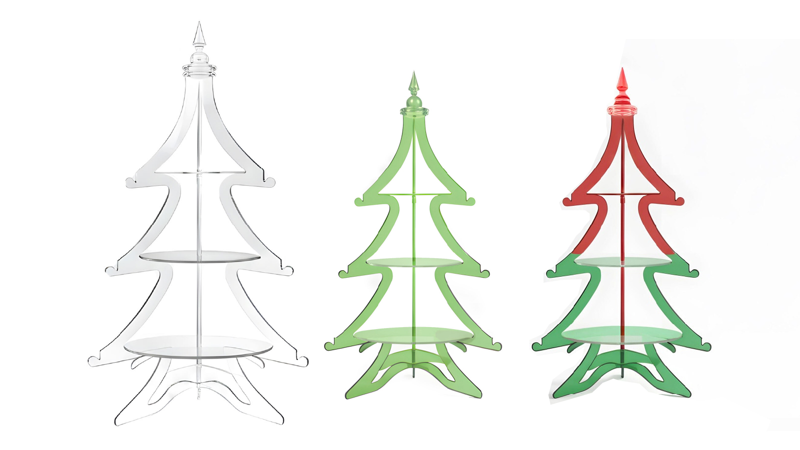 Festiva 3-Tier 120cm Christmas Acrylic Tree Dessert Stand