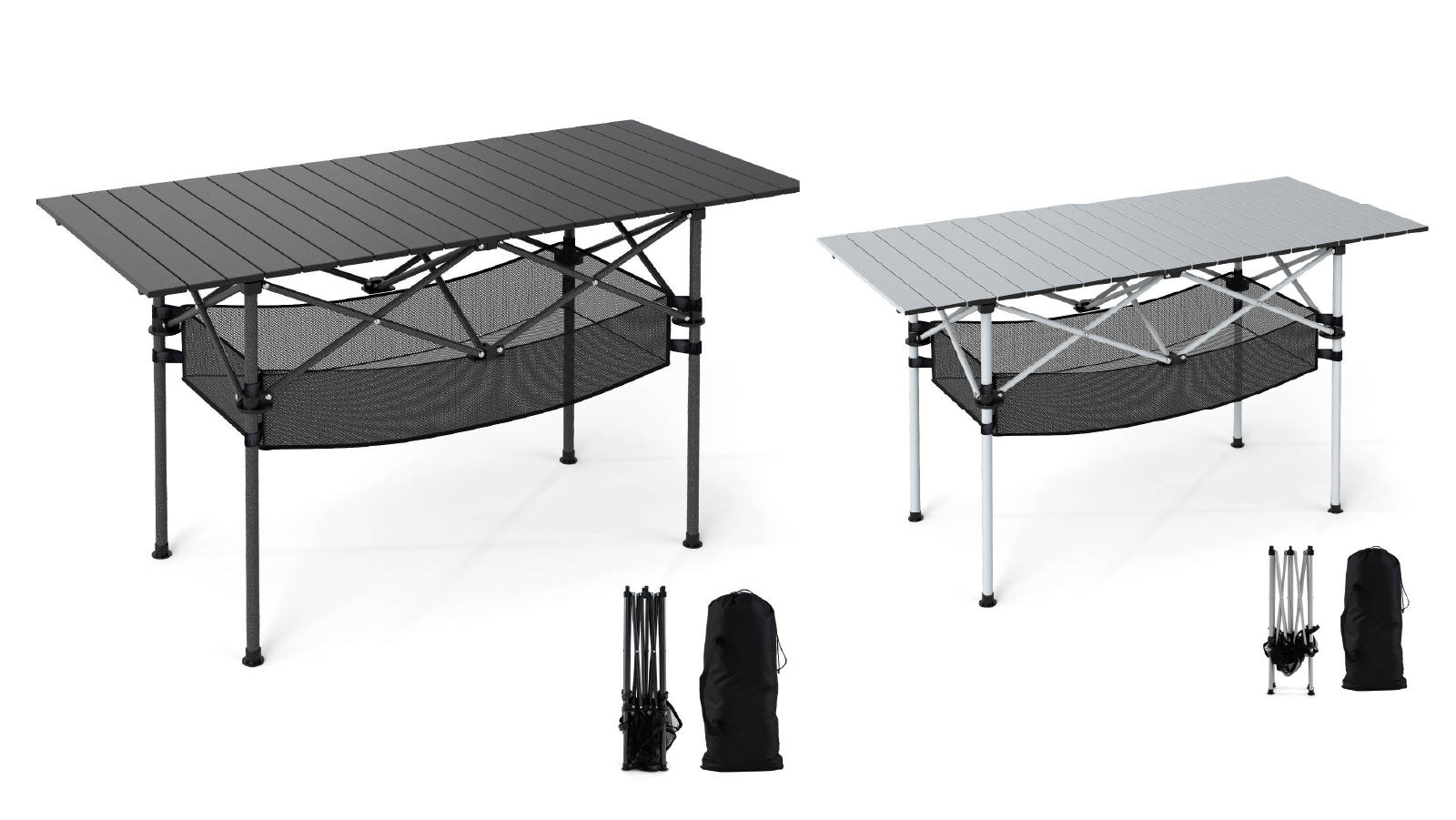 Costway Aluminum  Patio Folding Camping Table with Portable Carry Bag