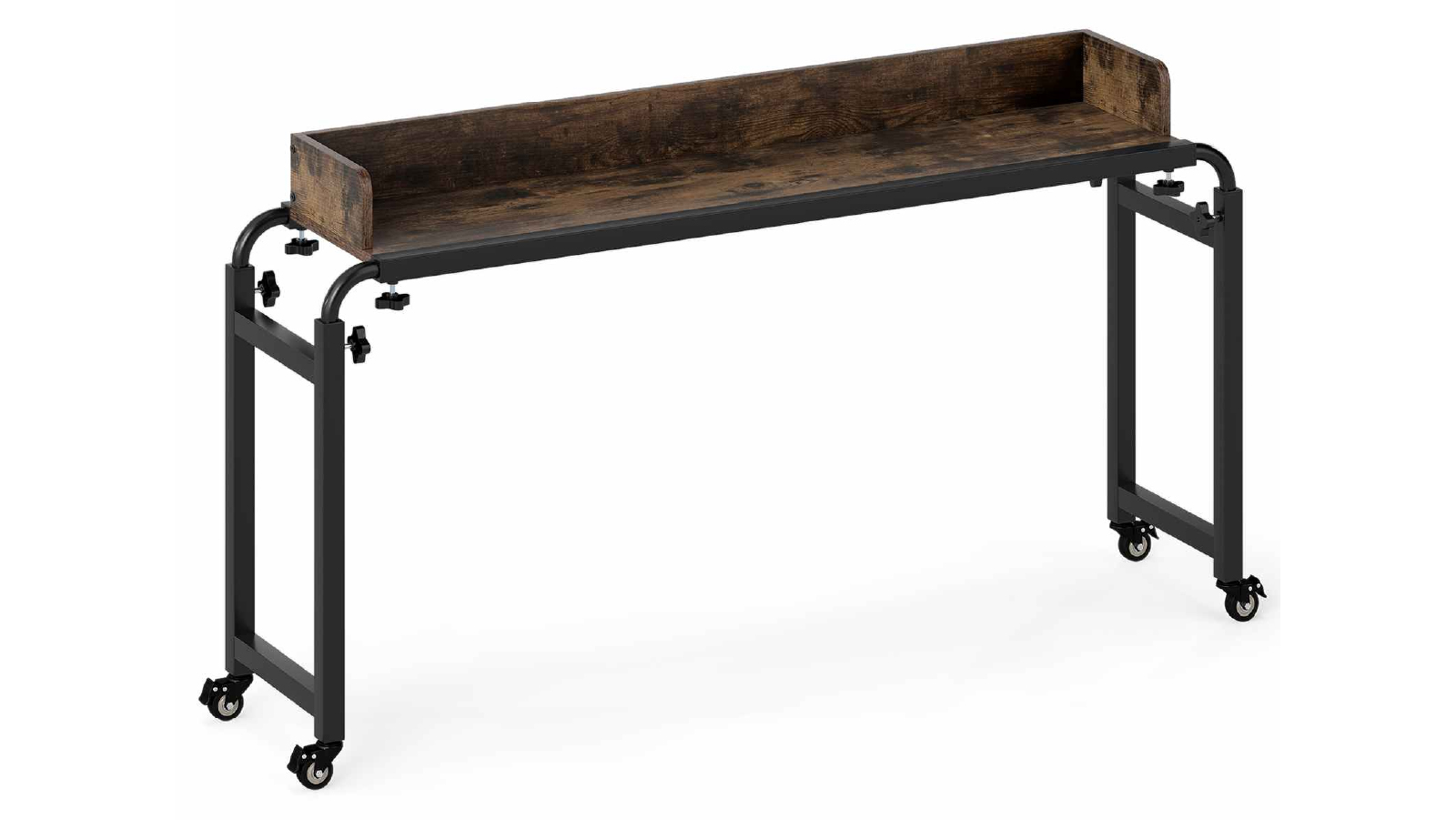 Costway Adjustable Metal Overbed Desk