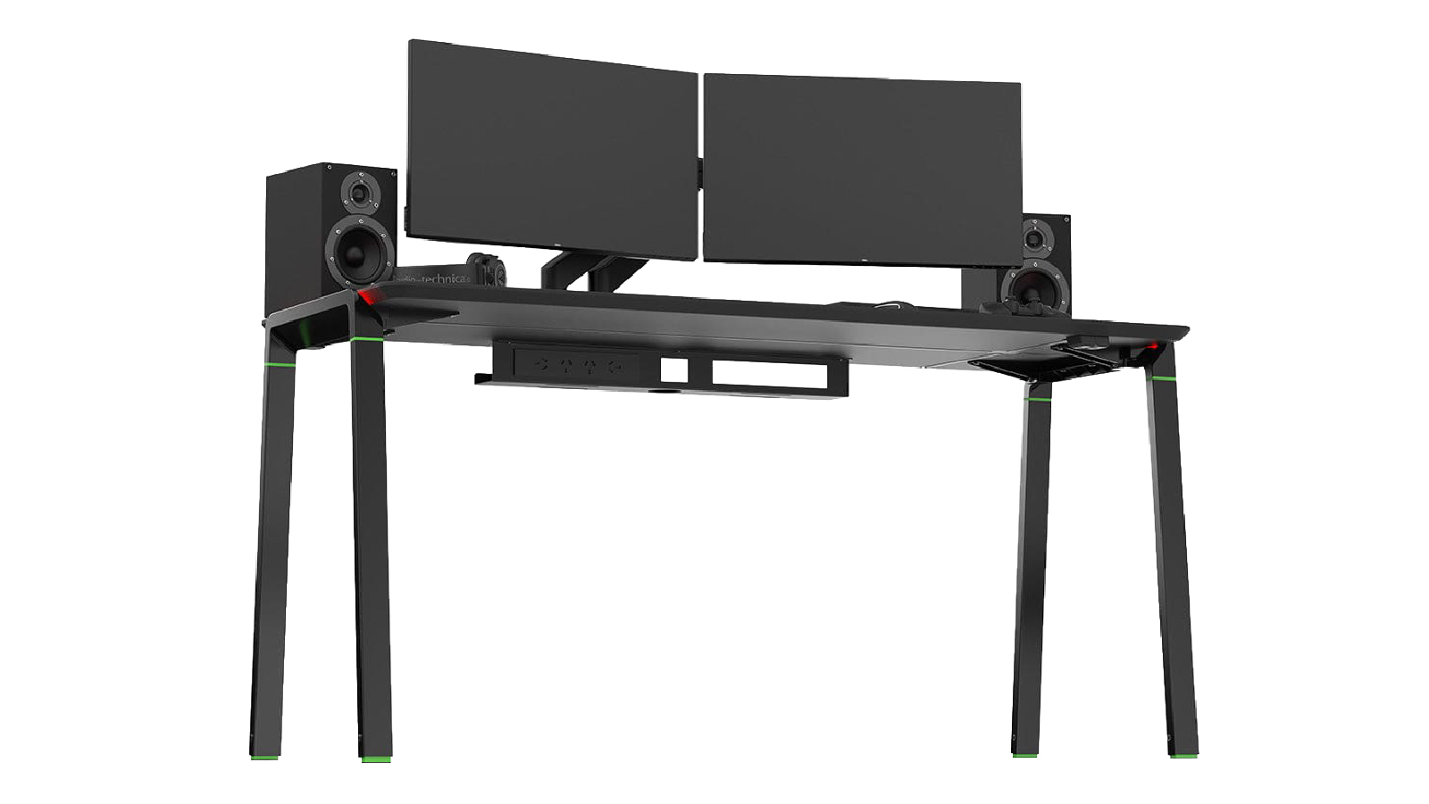Desky RGB LED Gaming Desk - Cable Tray + 4 Powerpoints