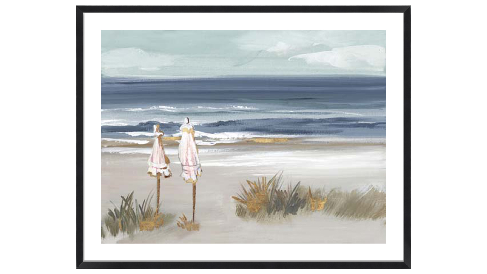 La Grolla Summer Vacation I Box Black Frame Wall Art - 74 x 59cm