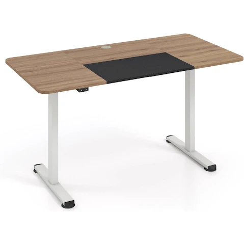 Costway Adjustable Height Electric Standing Desk - White