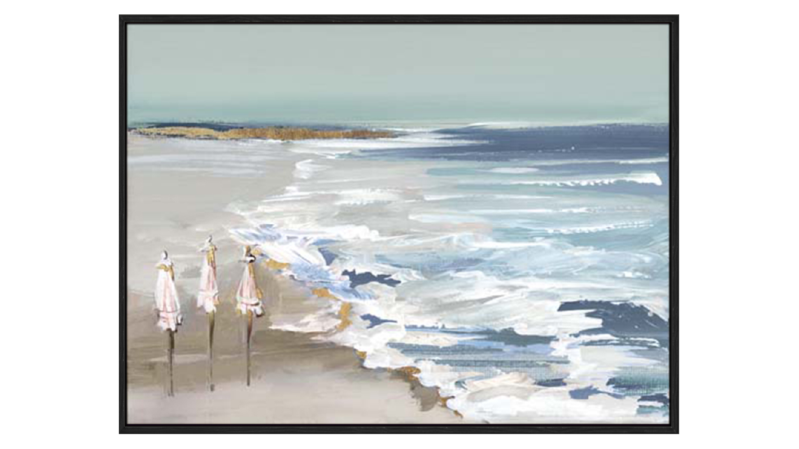 La Grolla Summer Vacation II Gallery Black Frame Wall Art 