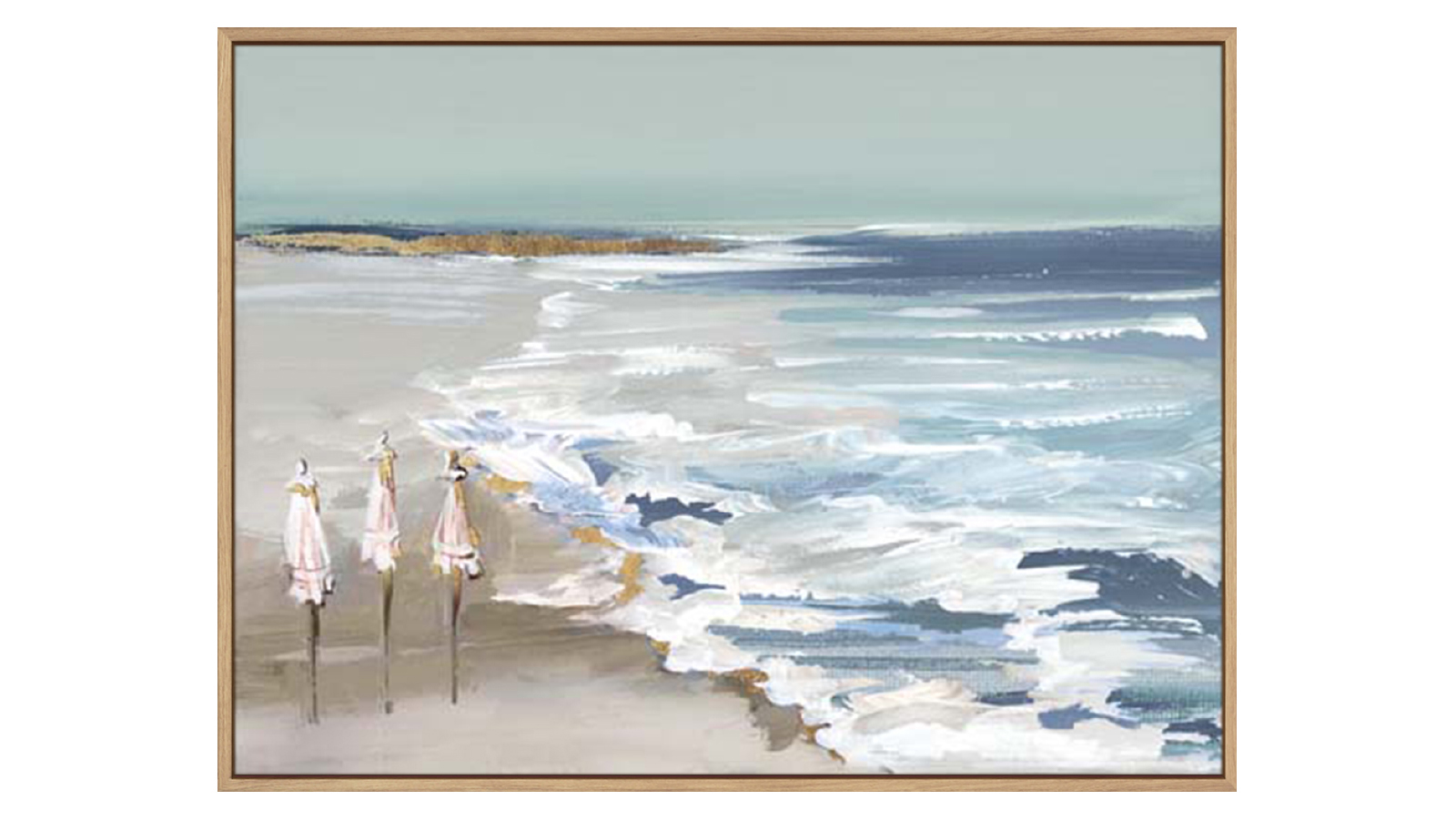 La Grolla Summer Vacation II Gallery Natural Frame Wall Art
