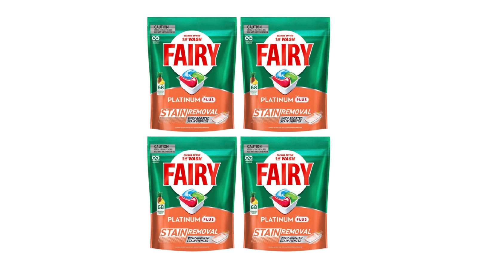 Fairy Platinum Plus x 272 Tropical Dishwasher Tablets