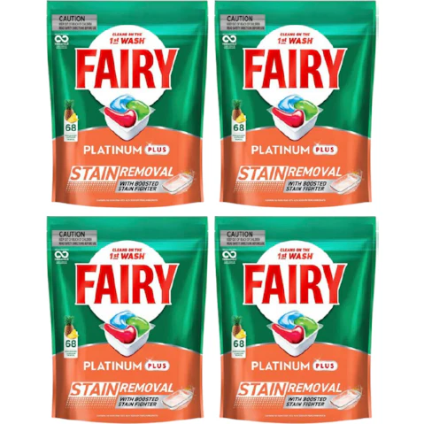 Fairy Platinum Plus x 272 Tropical Dishwasher Tablets