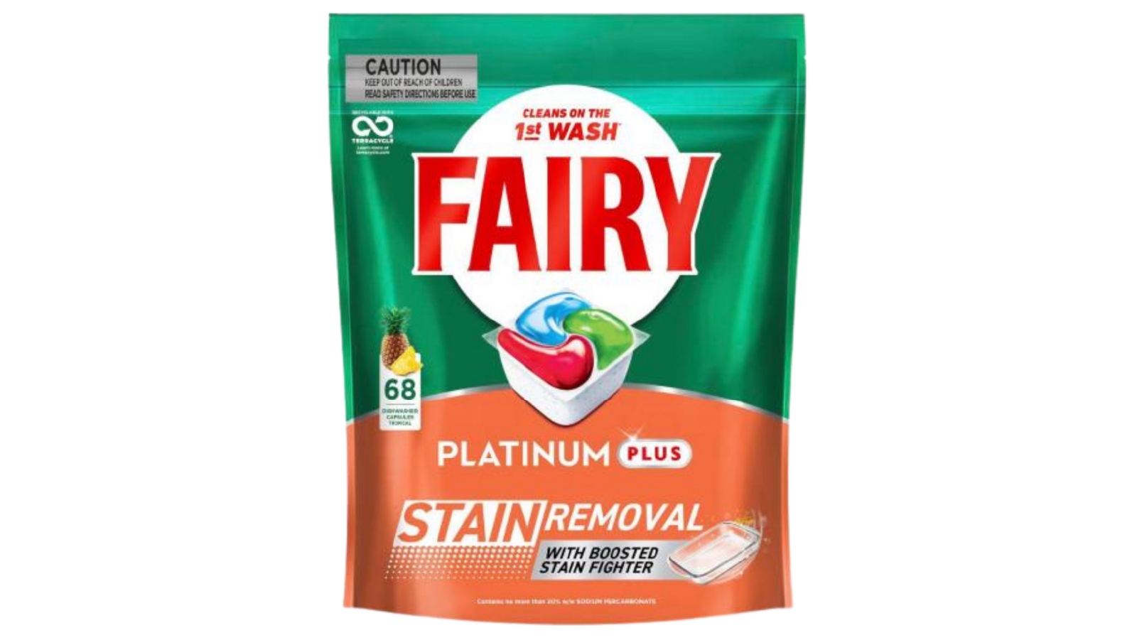 Fairy Platinum Plus x 68 Tropical Dishwasher Tablets