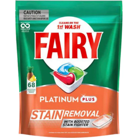 Fairy Platinum Plus x 68 Tropical Dishwasher Tablets