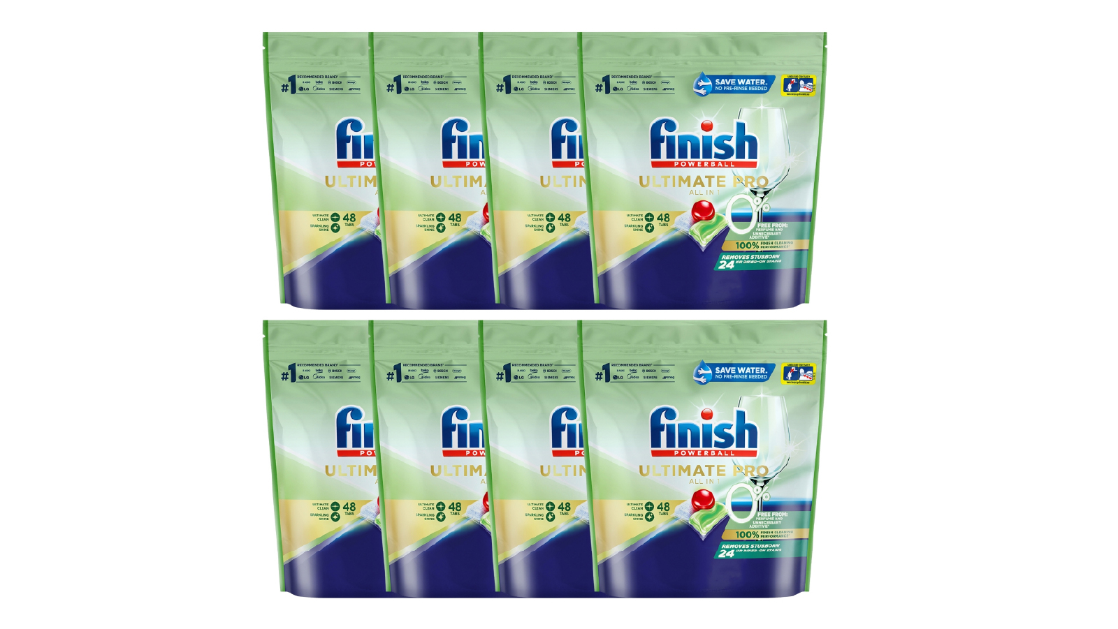 Finish Ultimate Pro 0% x 384 Dishwashing Tablets