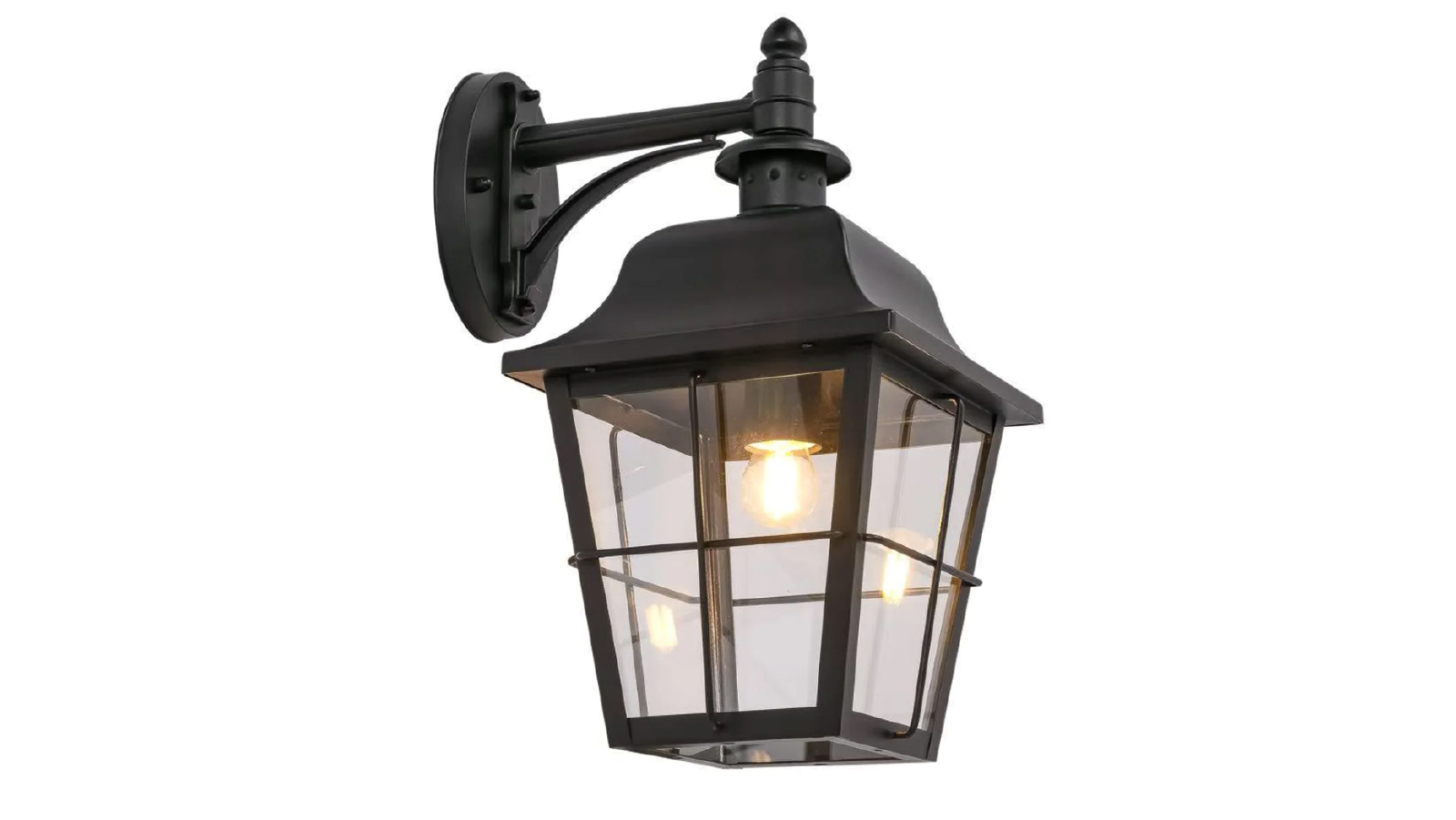 CLA Lighting Trenero Exterior Surface Mounted Coach Wall Light - Matte Black 