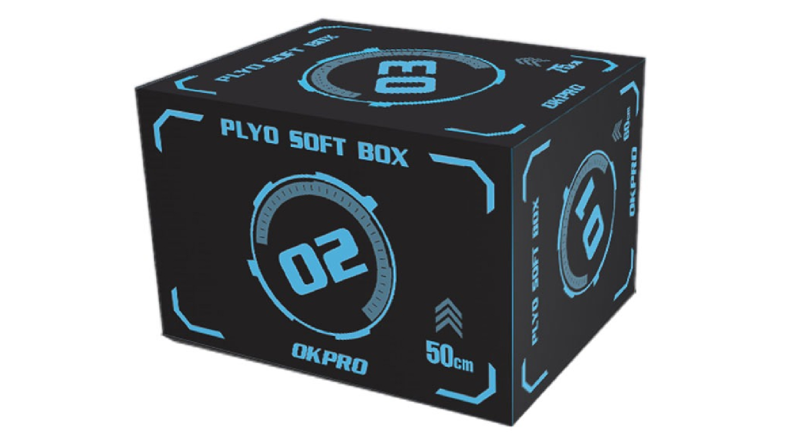 Fitness Hero 3 in 1 High Density Foam Plyo Box with PVC Cover