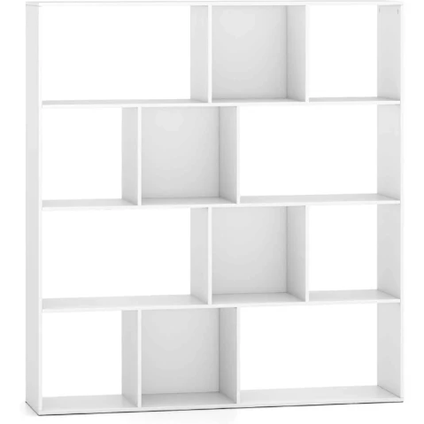 Costway 4 Tier Open Shelf Display Rack with 12 Storage Cube Units