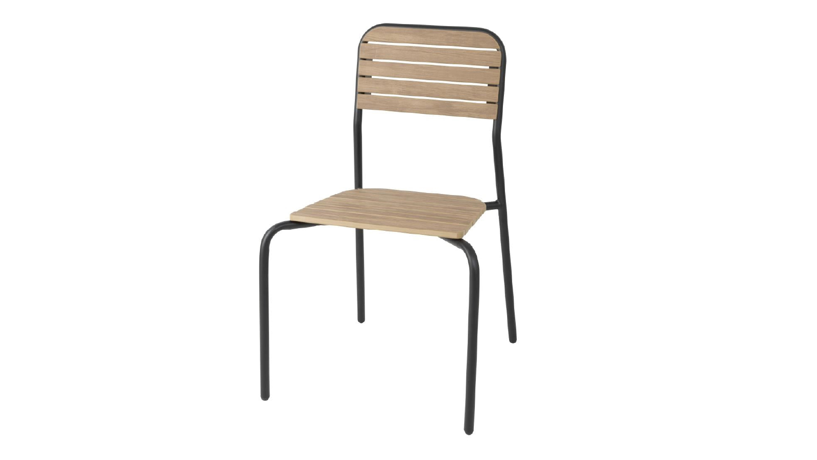 Bolero FU537 Santorini Wood Effect Outdoor Chairs - 4 Pack