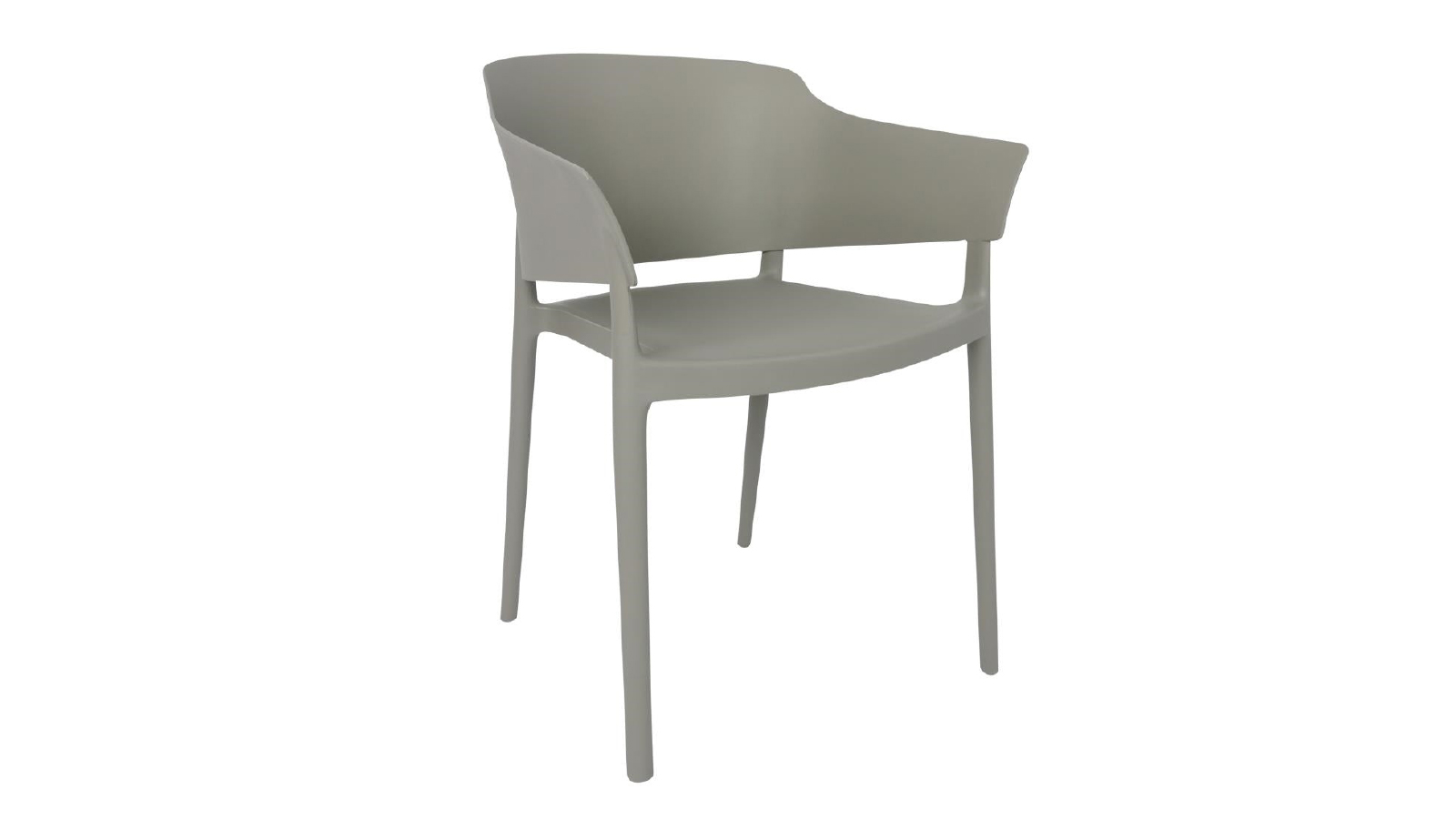 Bolero 2 Pack of Lorenzo Cafe Chairs - Medium Grey