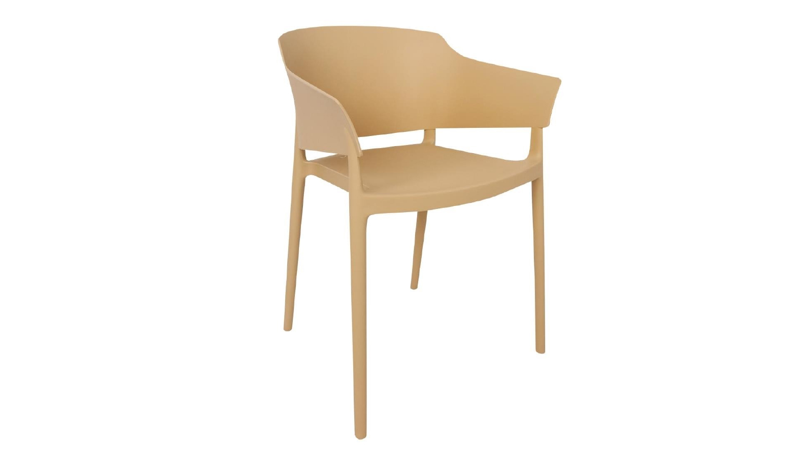 Bolero 2 Pack of Lorenzo Cafe Chairs - Warm Cream