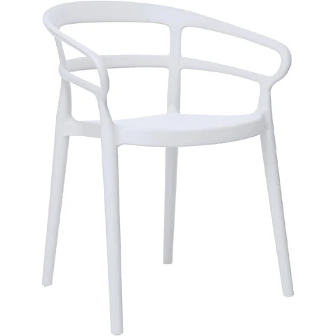 Bolero 2 Pack of Mateo Cafe Chairs - White