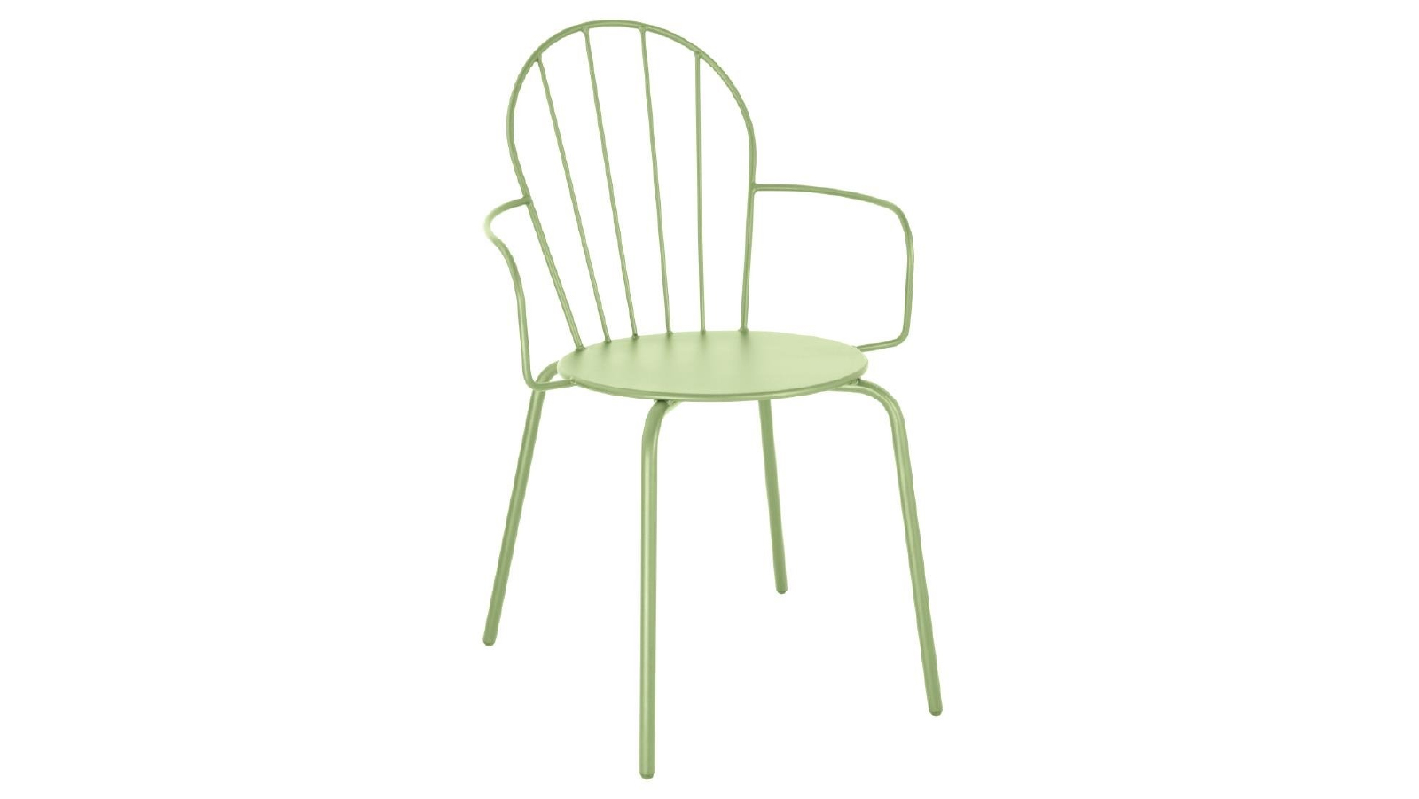 Bolero 4 Pack of Adeline Arm Chairs - Light Green