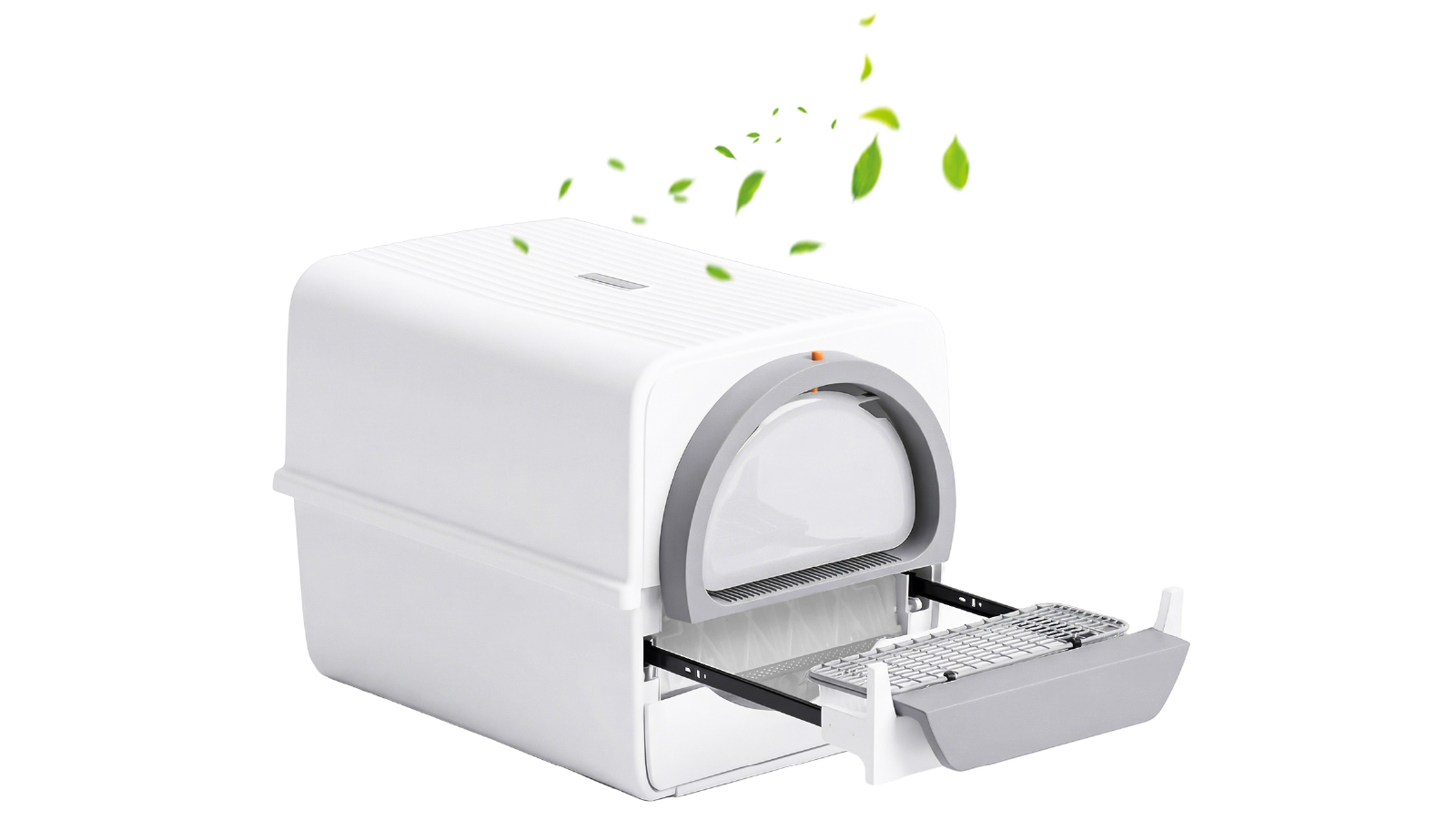 Advwin Slid Out Cleaning Kitty Toilet Enclosed Cat Litter Box