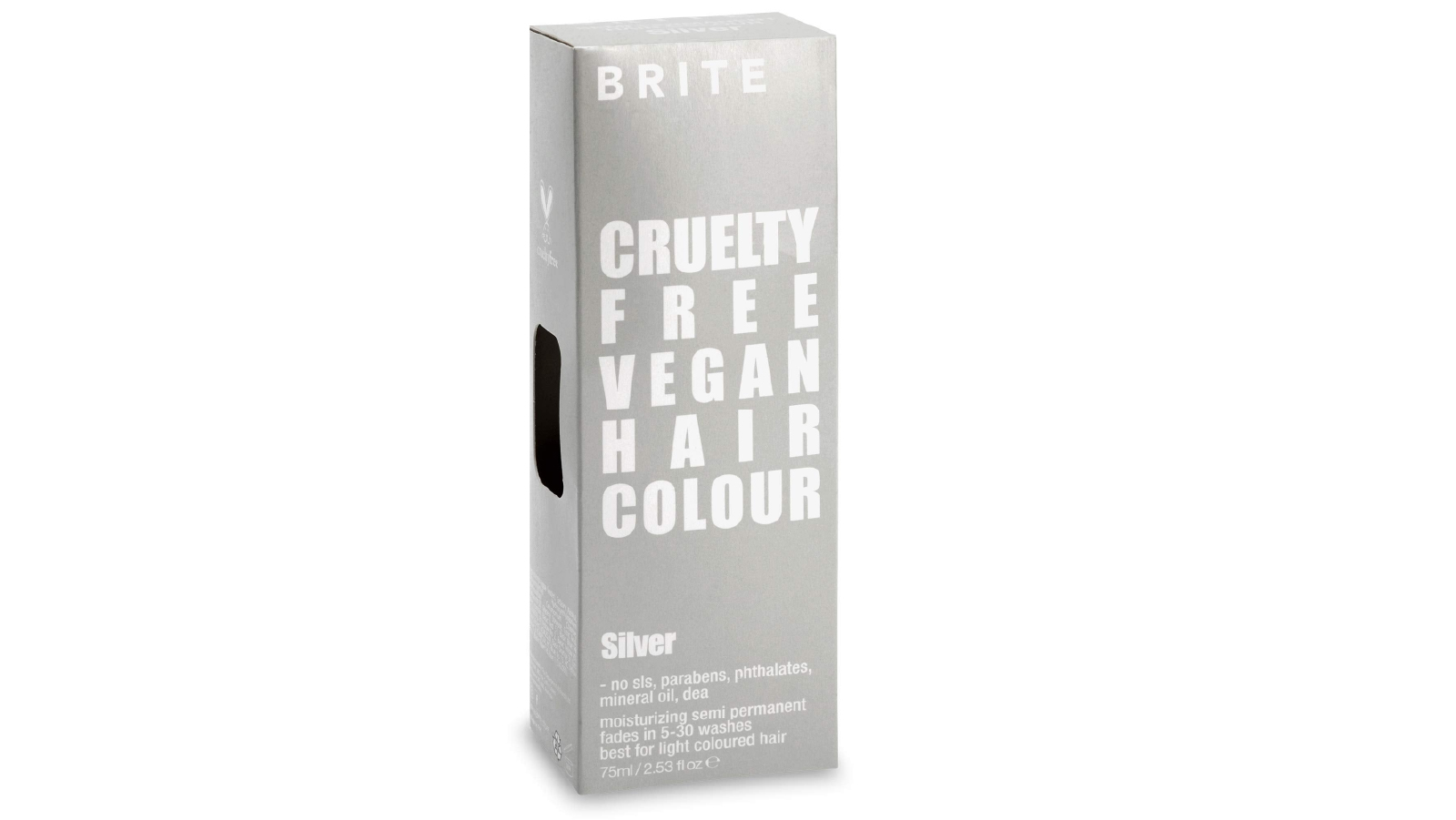 Brite 75ml Vegan Semi Permanent Hair Colour - Silver