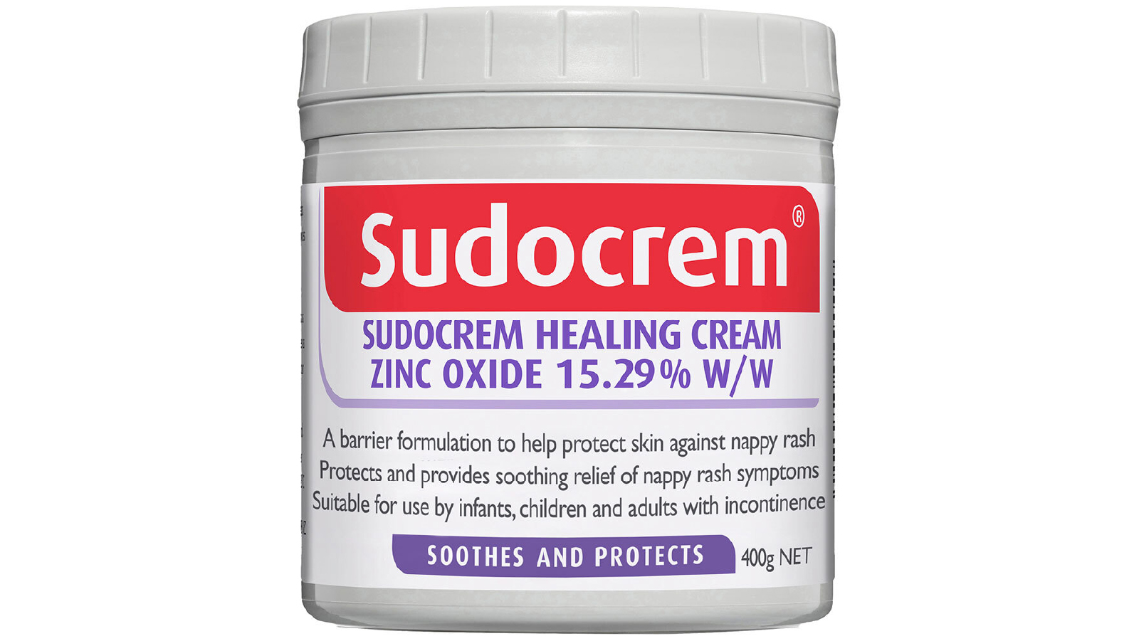 Sudocrem Soothing/Healing Cream for Baby Nappy Rash/Eczema/Dermatitis - 400g 