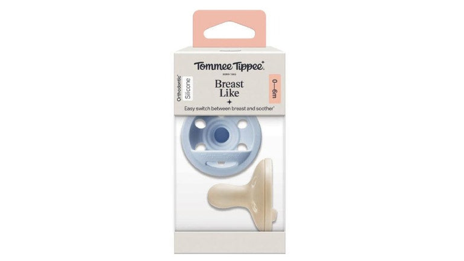 Tommee Tippee 2 Pack of Breast Like Soother for Babies 0 to 6 Months 