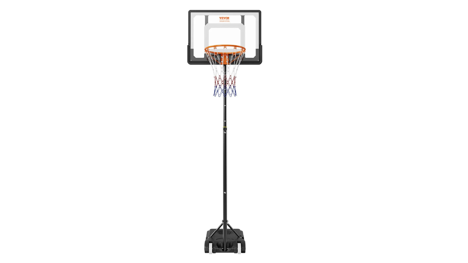 Pretty & Practical 9.8m Basketball Hoop with Wheels, Stand, and Fillable Base