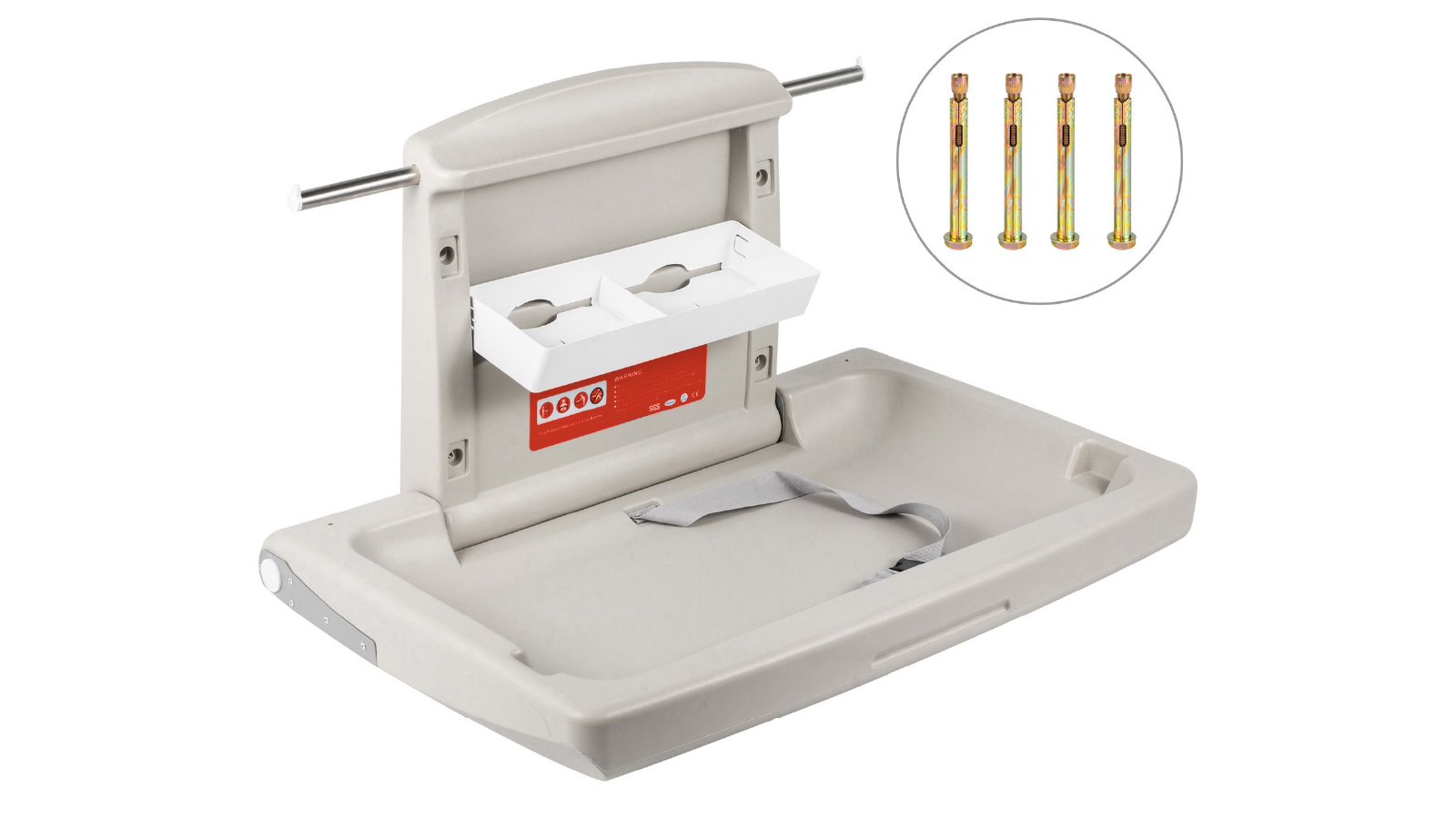 Pretty & Practical Wall Mounted Horizontal Baby Changing Table
