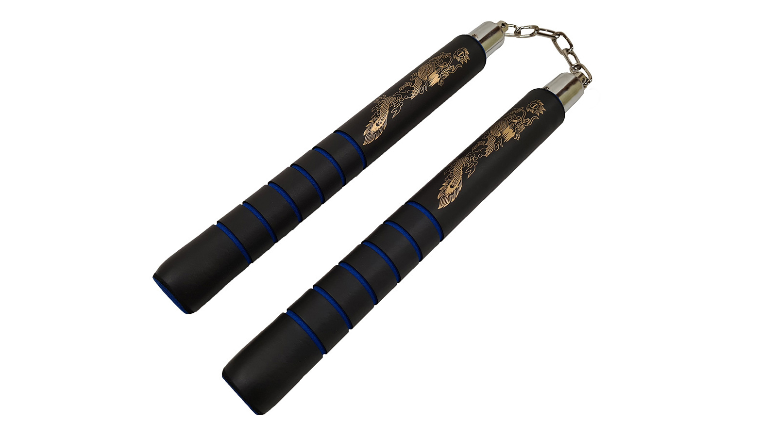 Morgan Sports Foam Training Nunchaku - Black/Blue