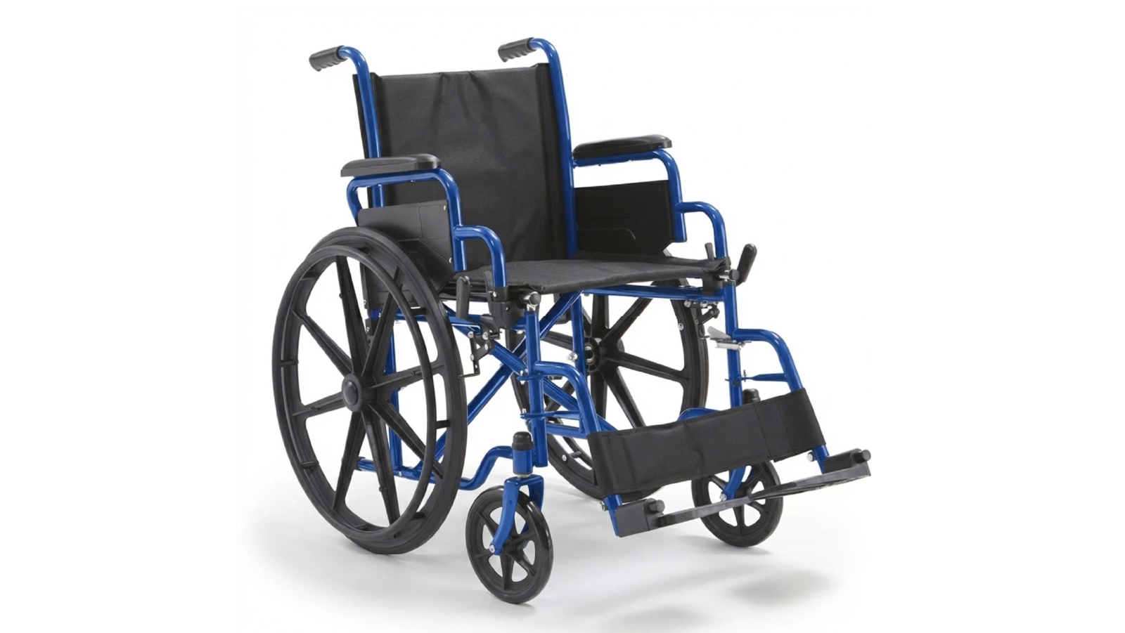 Altus Ergo-Assist 24 Inch Premium Wheelchair Flip Up Arms Carer - Blue