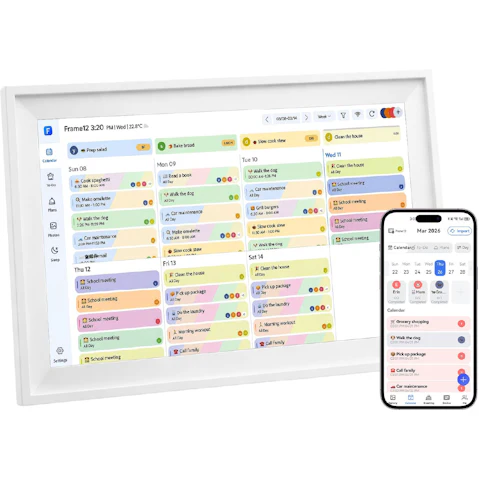 15.6 Inch WiFi Digital Family Calendar Meal Planner