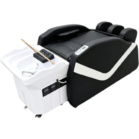 The Online Beauty Warehouse Atami Japanese Head Spa with Massage Chair (No Plumbing) - White/Black
