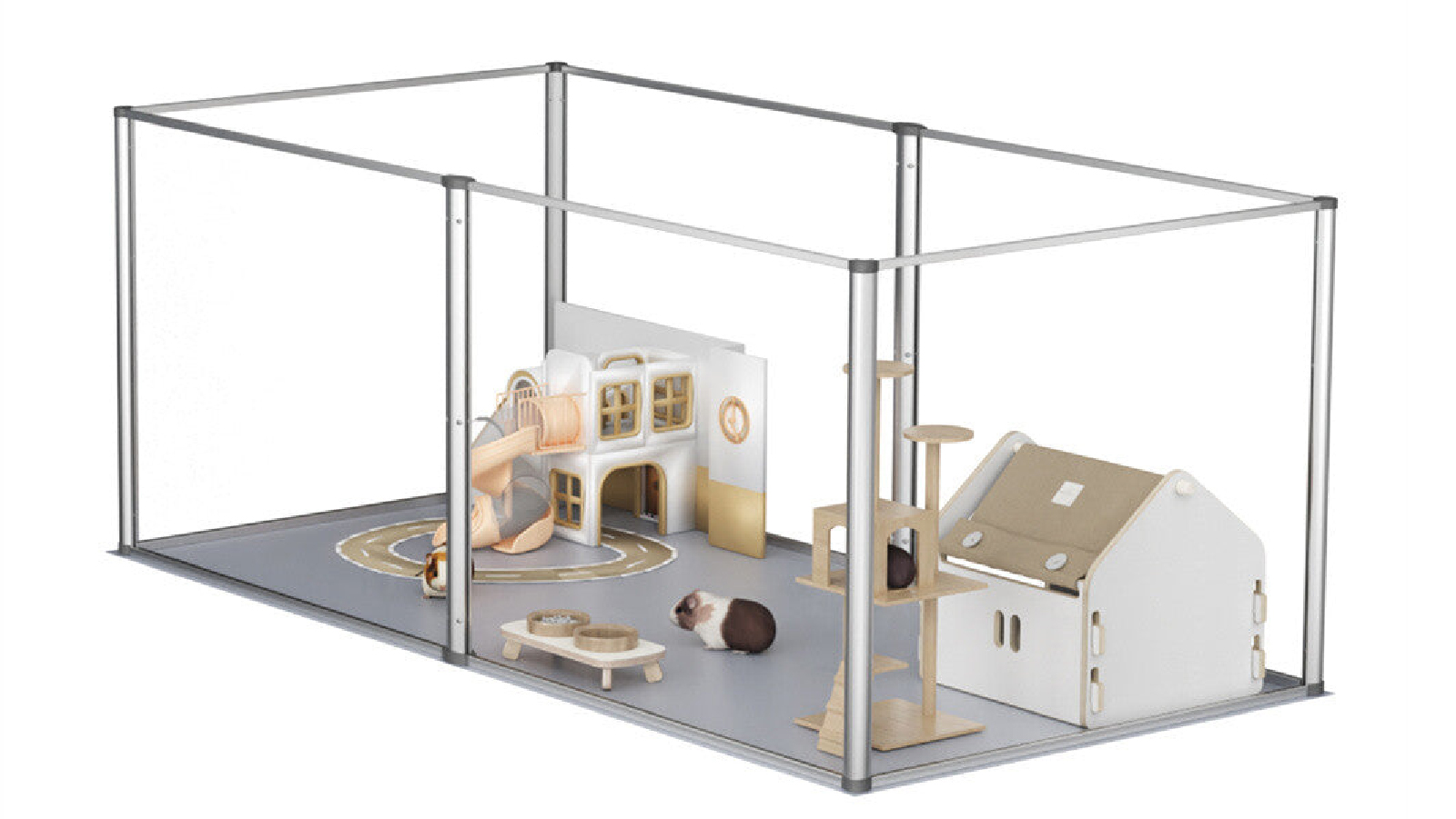 Pretty & Practical Dog Acrylic Playpen Panel - Large