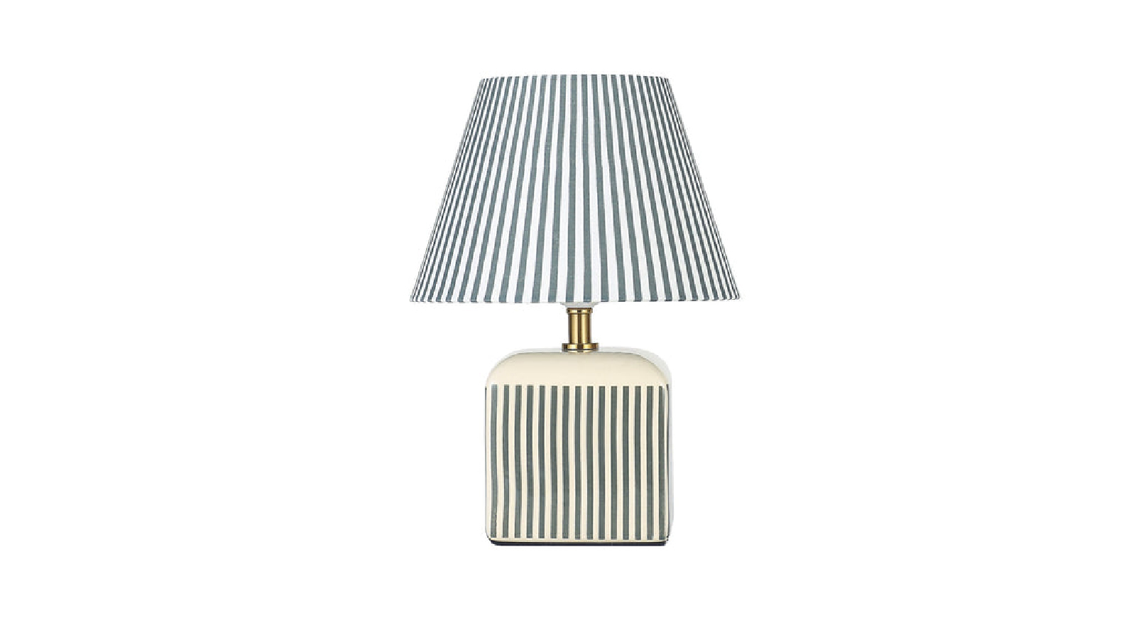 Lexi Lighting Amaris Ceramic Striped Table Lamp - Green
