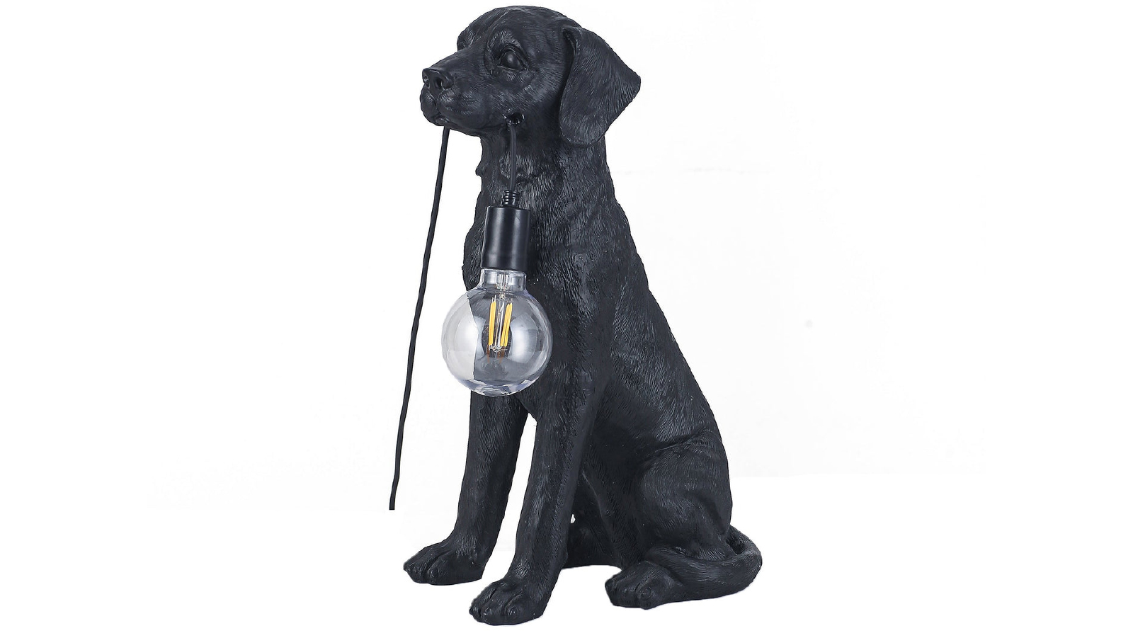 Lexi Lighting Golden Retriever LED Table Lamp - Black