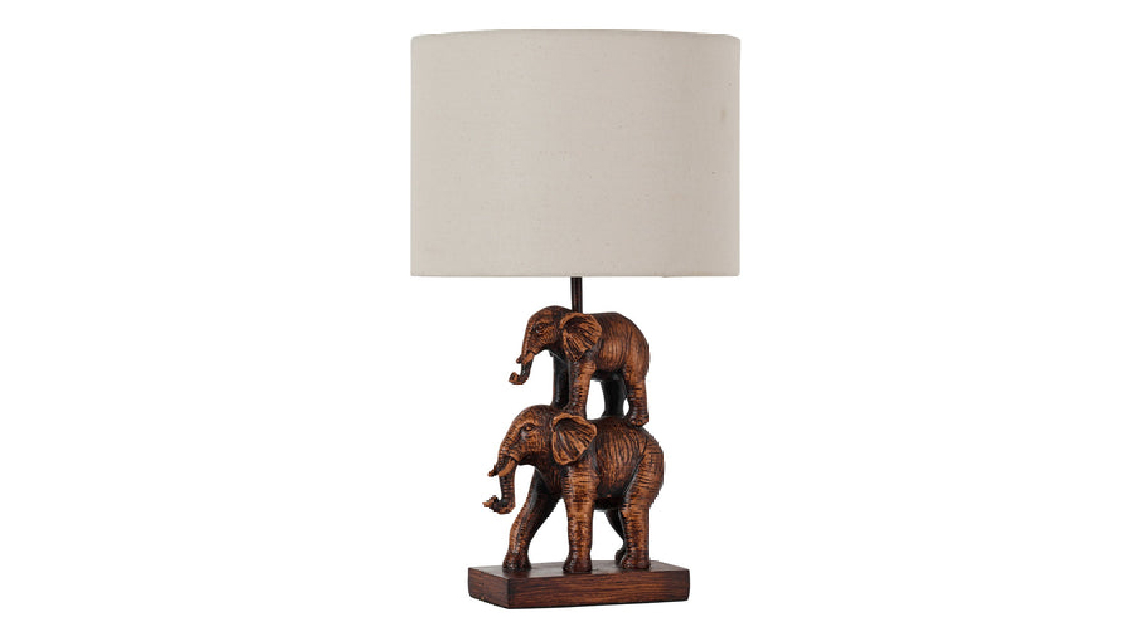 Lexi Lighting Mother & Calf Elephant LED Table Lamp