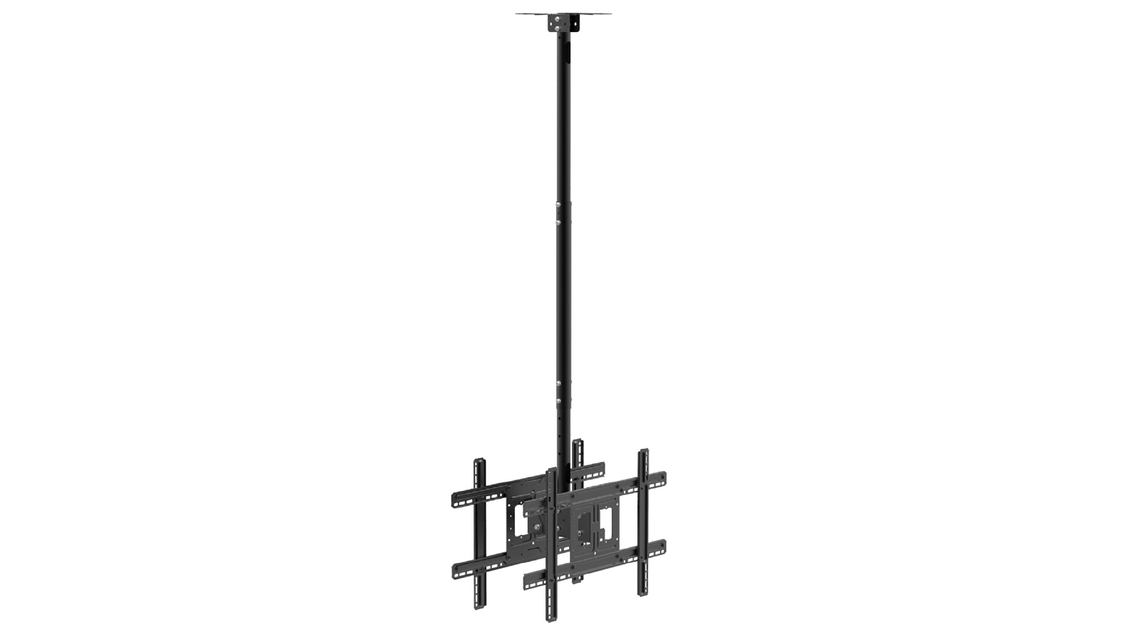 Screenmounts Dual TV Ceiling Mount Bracket Height Adjustable Tilt Swivel for 32-75 Inch TVs CPLB-802D