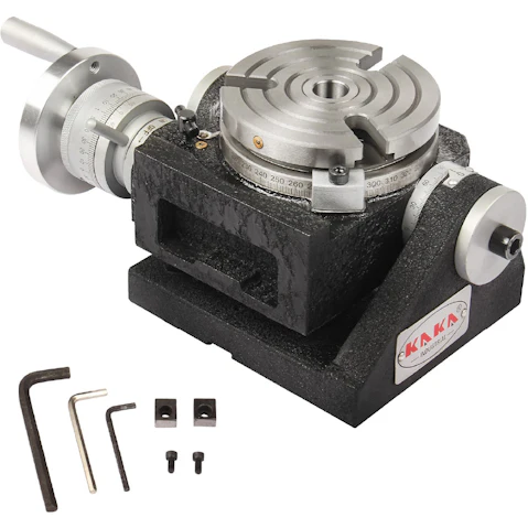Kang Industrial TSK-4 110mm Diameter Tilt Rotary Table with T Slots