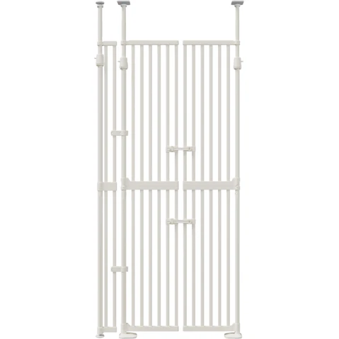 Alopet 190-264cm Retractable Safety Gate Pet Extra Tall Fence - White