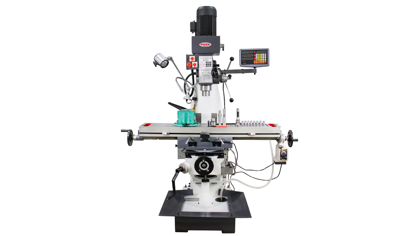 Kang Industrial Drilling Milling Machine with 3-Axis DRO and Gear Milling Head