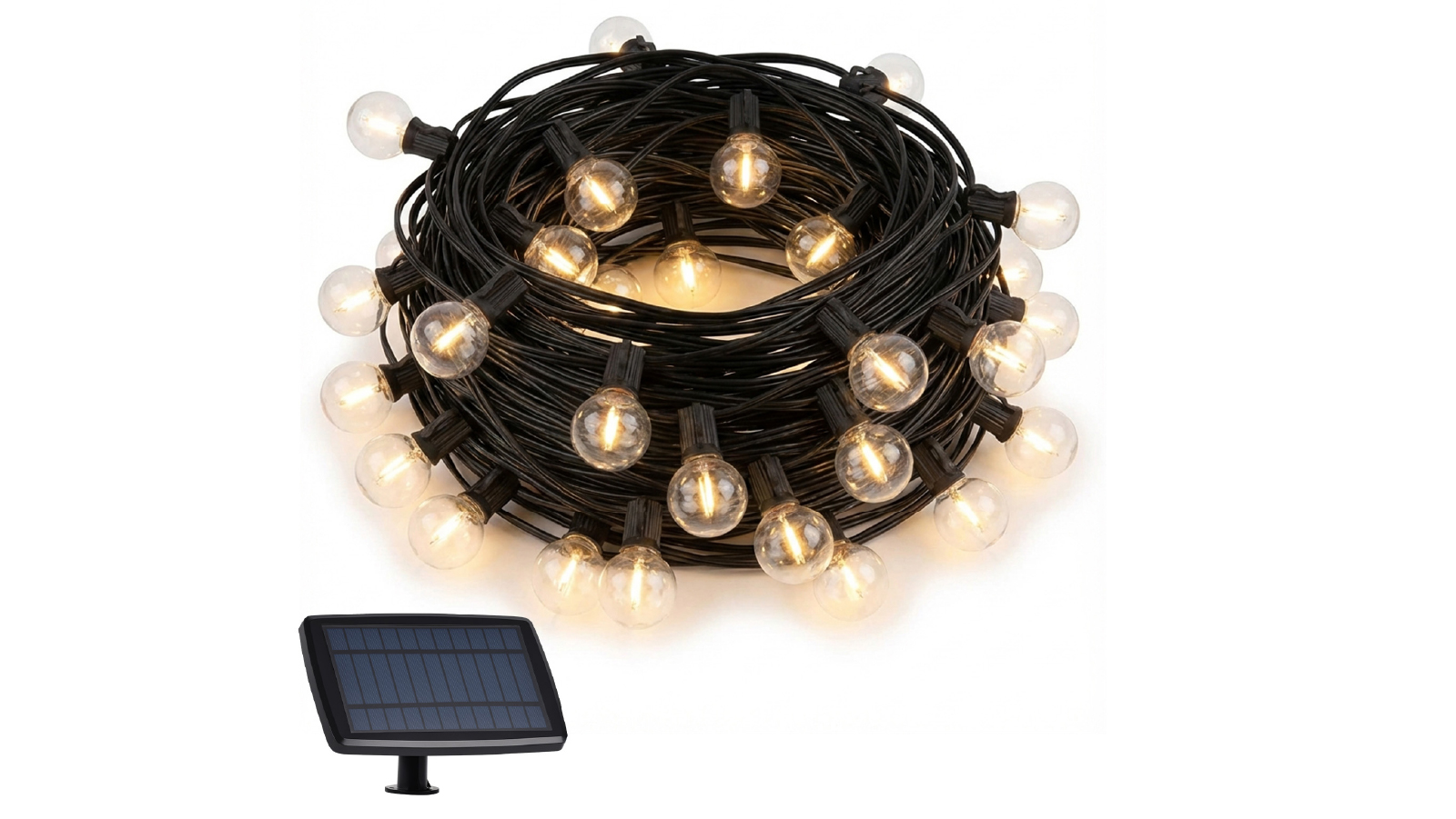 Advwin 30M Solar String Lights with 50+2 LED Bulbs
