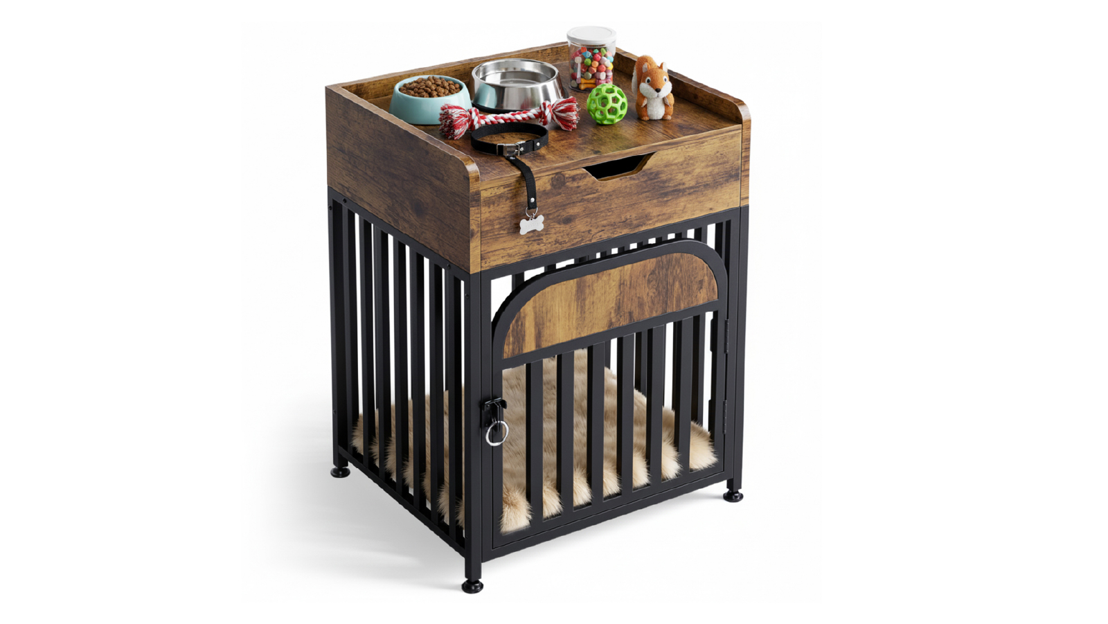  Advwin Steel Wood Dog Crate - Small