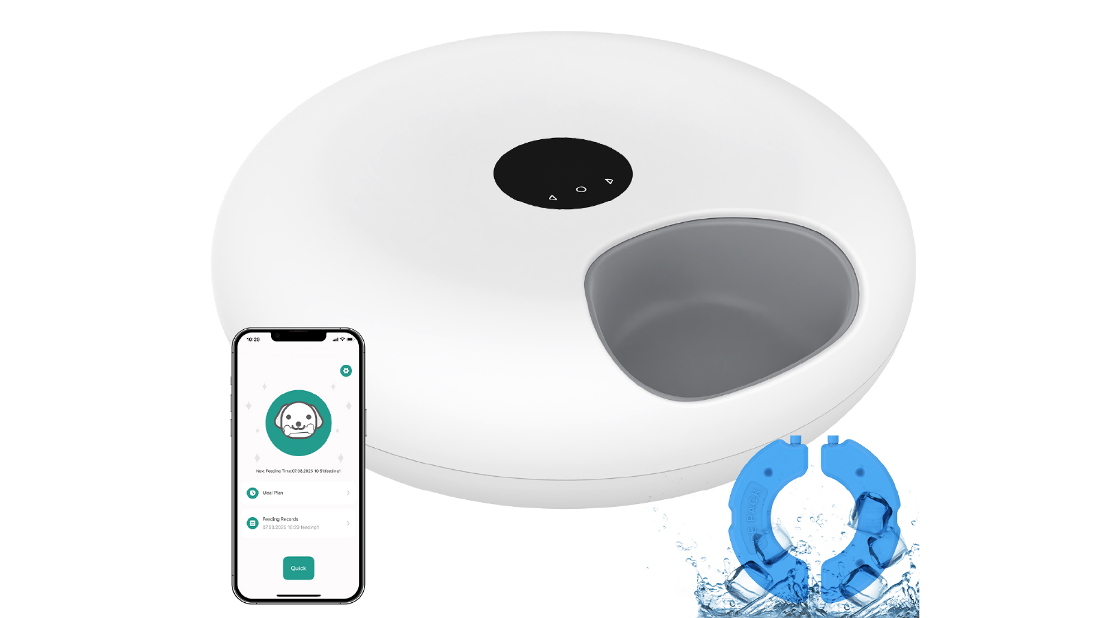 Advwin 6 Meal App Control Smart Automatic Pet Feeder Dry and Wet Food